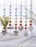 Colorful Crystal Owl Pendant Hanging Suncatchers MK2CZAS6H7HLS61