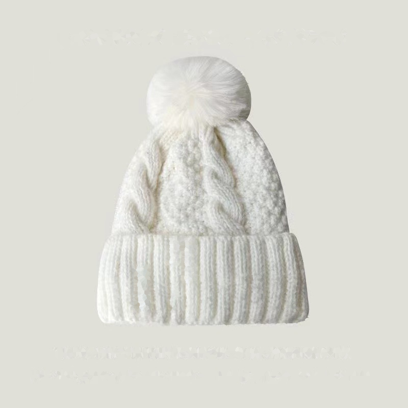 Minimalist Solid Color Fold-Over Cuff Knit Hat 6W6HAT632