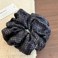 Ruffled Plaid Hair Scrunchies - DippedShop Wholesale - #3523