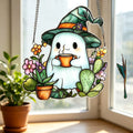Halloween Ghost Sun Catcher Window Hanging 6H7HLS184
