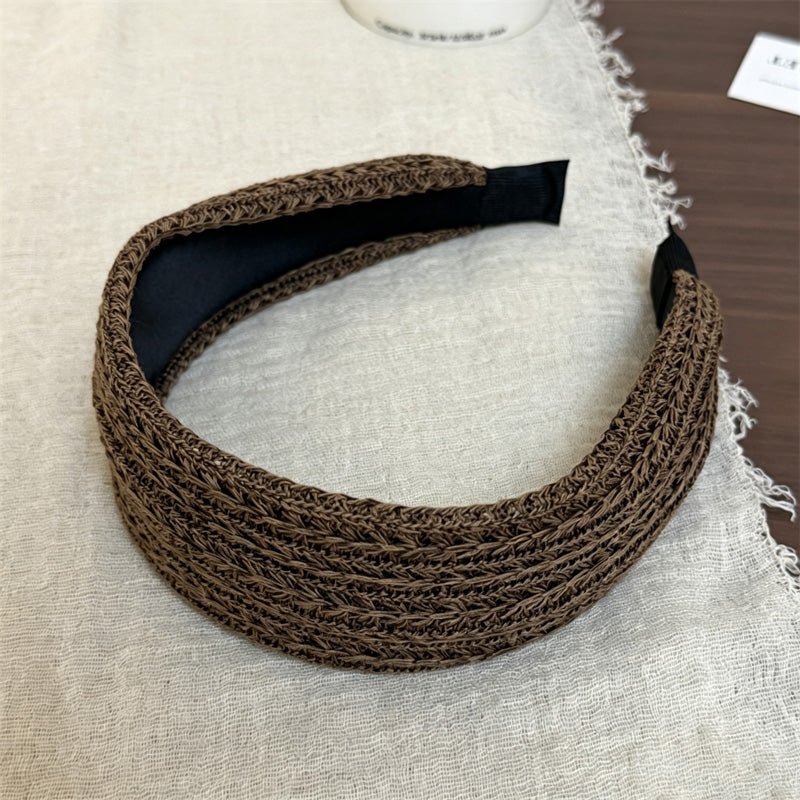 Elegant Hollow Out Knit Wide Headband 6W6HBD321