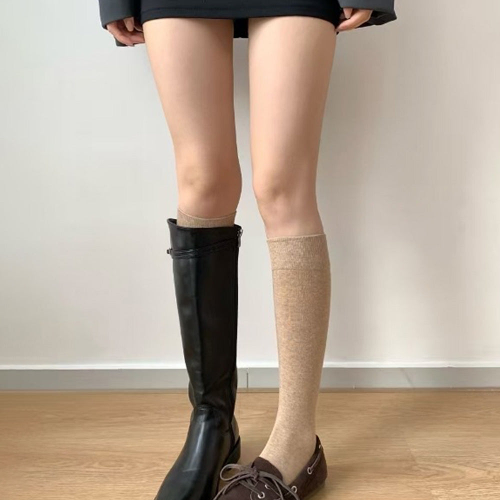 Slouchy Knee High Cotton Boot Stocking Socks 6W8FSO851