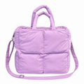 Trendy Puffer Square Solid Color Shoulder Bag 6W10BBG1805
