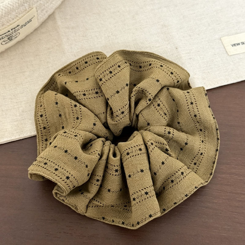 Stylish Star Print Elastic Hair Scrunchies 6W6HSR377