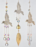 Sparkling Hummingbird Crystal Sun Catcher Wind Chime 6H7HLS206