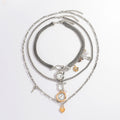 Multi-Layer Heart Pendant Necklace - DippedShop Wholesale - #5619