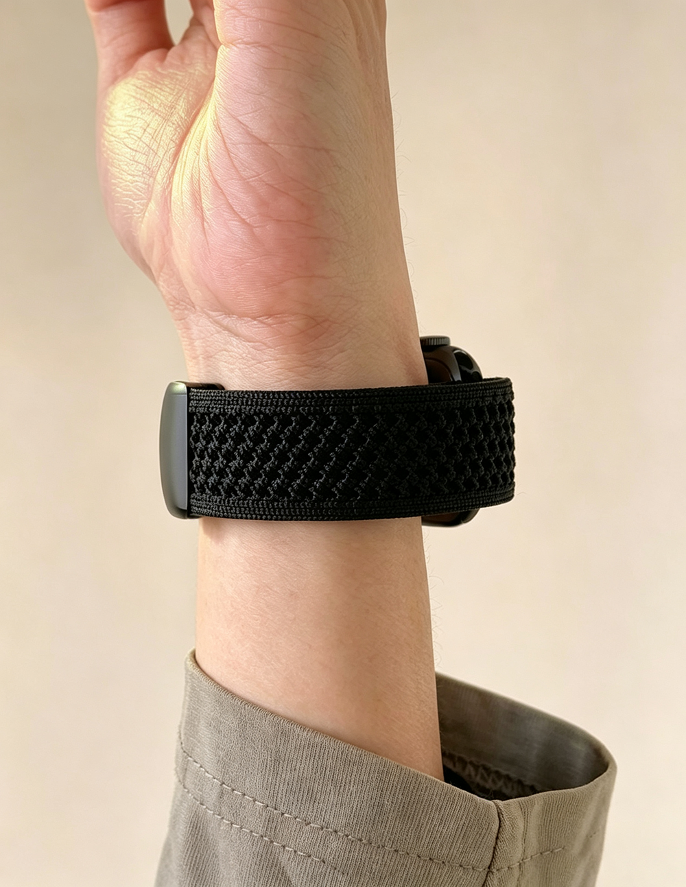 Slim Nylon Weave Hollow Magnetic Watch Band 6W6JWA137