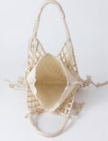 Casual Tassel Woven Wood Bead Shoulder Bag 6W10BBG1412
