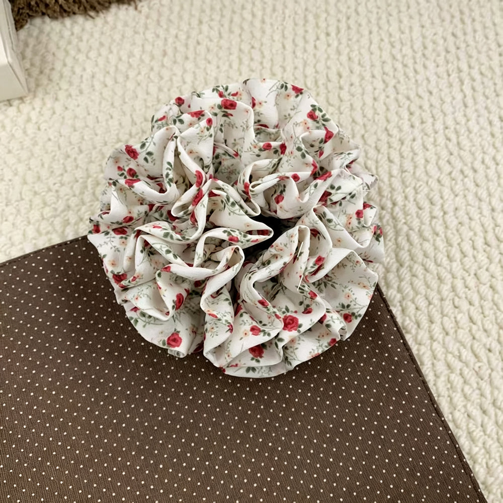 Sweet Floral Print Hydrangea Style Scrunchies 6W6HSR489