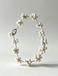 Handmade Flower Ball Beaded Braided Chain Bracelet 6W6JBR362