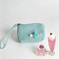 Crochet Wristlet Coin Pouch - DippedShop Wholesale - #6195
