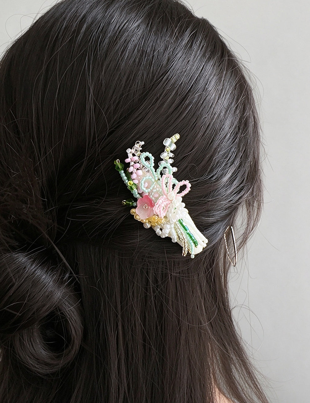 Pearl Bow Hair Clip - DippedShop Wholesale - #9203