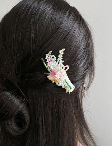 Pearl Bow Hair Clip - DippedShop Wholesale - #9203