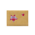 Plaid Star Patchwork Short Trifold Wallet 6W10BWB362