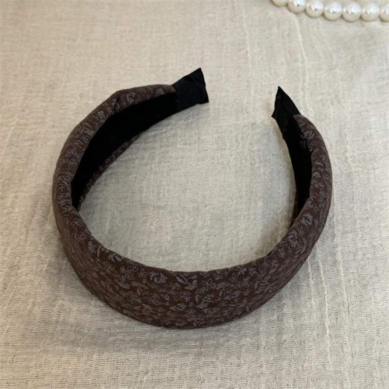 Vintage Floral Print Non-Slip Wide Headband 6W6HBD319