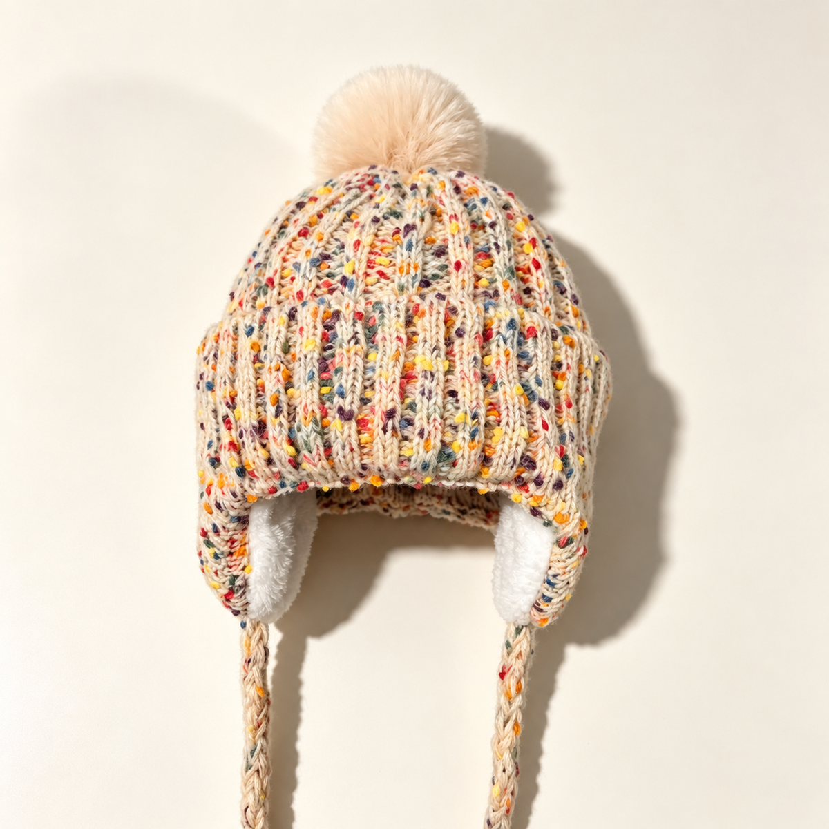 Dopamine Colorful Angora Knit Trapper Hat 6W6HAT656