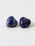 Stone Heart Stud Earrings - DippedShop Wholesale - #3891