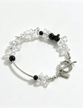Irregular Transparent Crystal Stone Beaded Bracelet 6W6JBR351