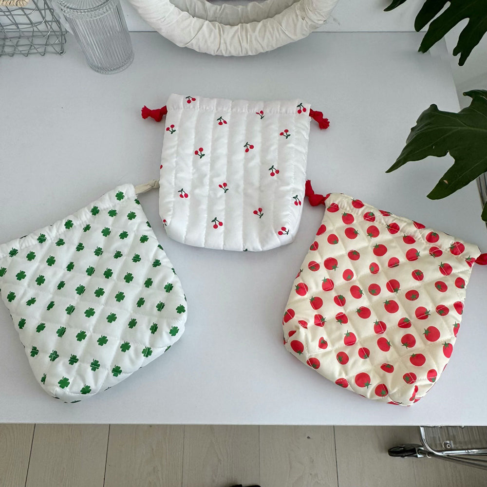 Quilted Shell Cosmetic Bag - DippedShop Wholesale - #1891