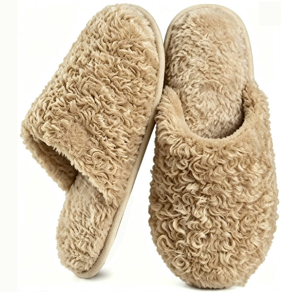 Fuzzy Plush Soft Warm Indoor Non-Slip Slippers 6W8FSP280