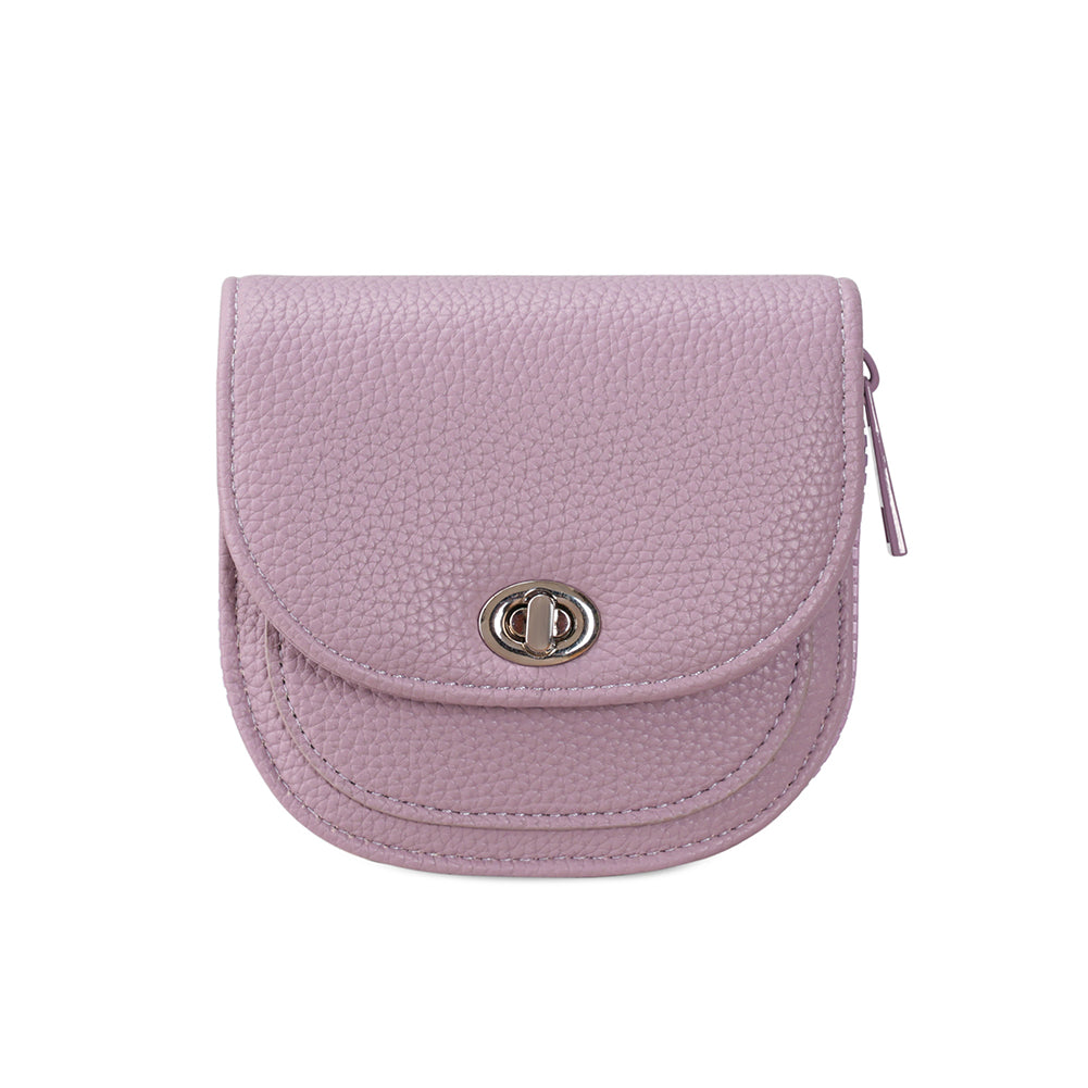 Elegant Zip Solid Color Leather Short Wallet 6W10BWB361