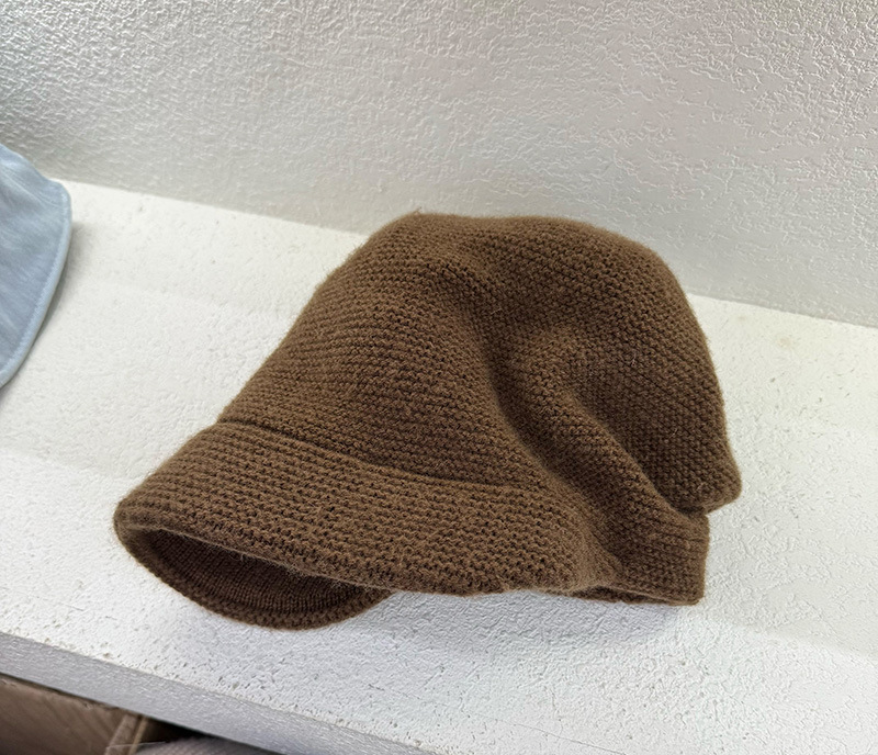 Minimalist Solid Color Angora Knit Beanie 6W6HAT718