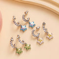Star Pendant Stud Earrings - DippedShop Wholesale - #2899