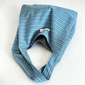 Simple Striped Denim Commuter Tote Bag 6W10BBG1991