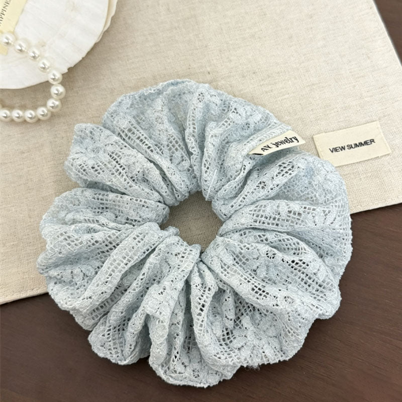 Simple Solid Color Hollow Out Elastic Scrunchies 6W6HSR384