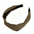 French Style Rhinestone Wide Fabric Headband 6W6HBD309