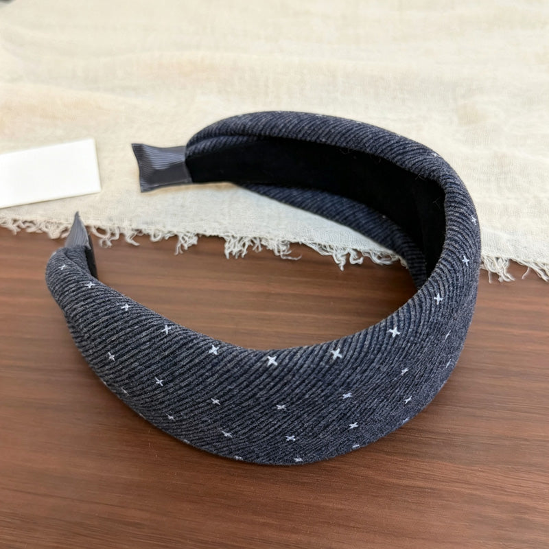 Cute Star Print Non-Slip Fabric Wide Headband 6W6HBD316