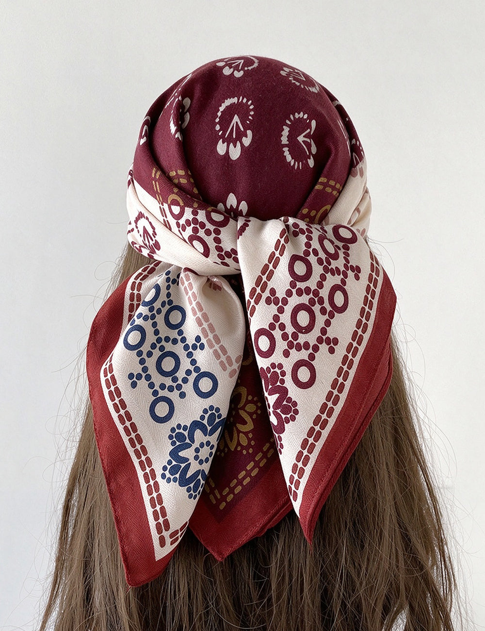 Bohe Style Patchwork Paisley Print  Square Scarf 6W6NSC243