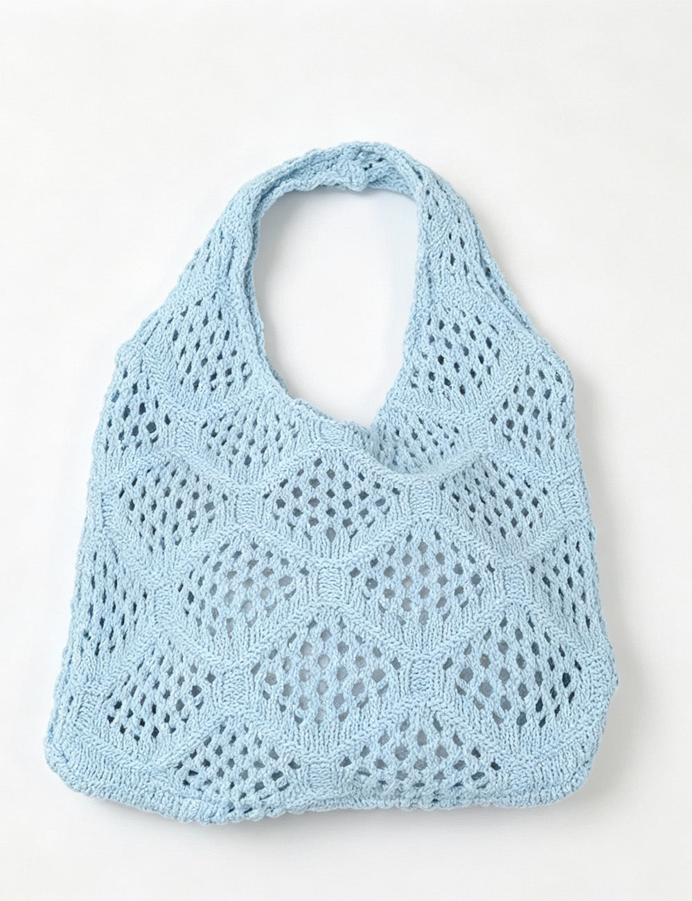 Simple Solid Color Hollow Hand Crochet Handbags 6W10BBG1589
