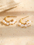 Pearl Tassel C-Shaped Earrings - DippedShop Wholesale - #7107