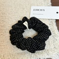 Ruffled Polka Dot Scrunchies - DippedShop Wholesale - #6019