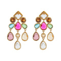 Crystal Teardrop Dangle Earrings - DippedShop Wholesale - #1891