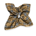 Vintage Plaid Print Square Hair Scrunchies 6W6HSR334