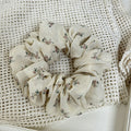Sweet Floral Print Ruffled Hair Scrunchies 6W6HSR378