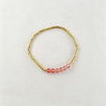 Handmade Natural Pearl Beaded Chain Bracelet 6W6JBR454