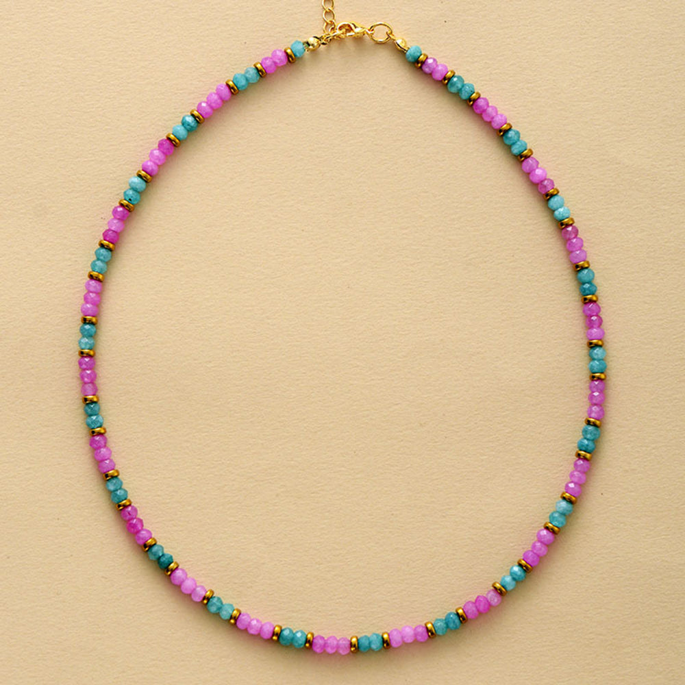 Beaded Choker Necklace - DippedShop Wholesale - #9427