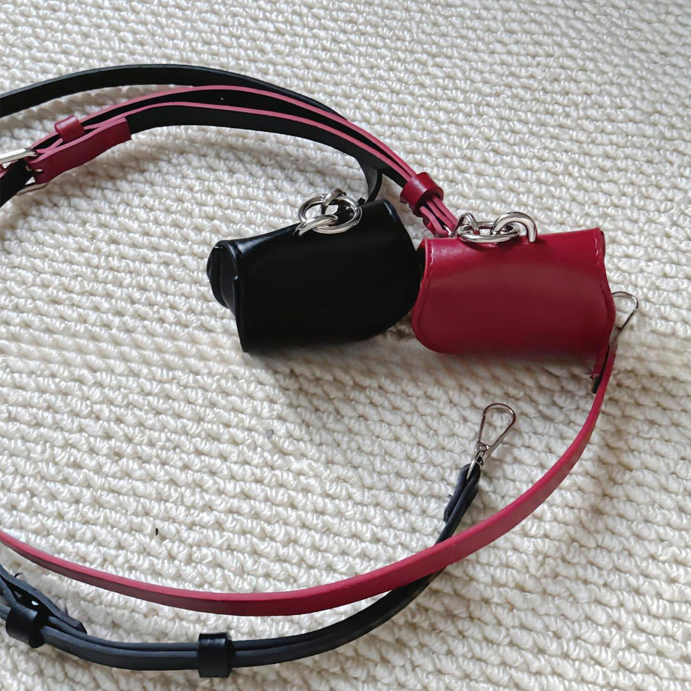 Stylish PU Leather Mini Bag Waist Belt 6W6JBT201