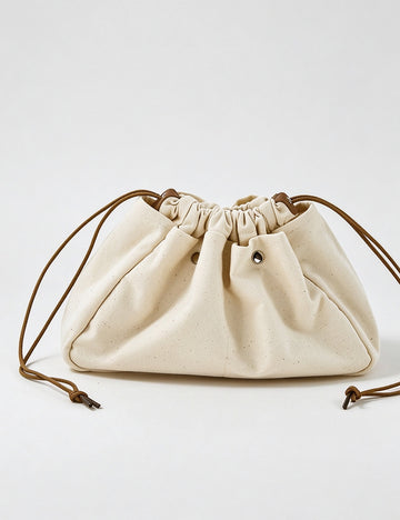 Minimalist Solid Color Drawstring Cosmetic - DippedShop Wholesale - #1155