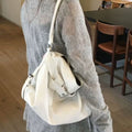 Solid Color PU Shoulder Bags - DippedShop Wholesale - #3619