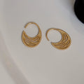 Multi-Layer Chain Hoop Earrings - DippedShop Wholesale - #1587