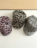 Fashion Ruched Leopard Print Flat Baseball Cap 6W6HAT795
