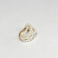 Multi Layer Pearl Chain Ring - DippedShop Wholesale - #7939