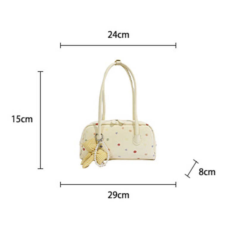 Sweet Color Block Polka Dots Underarm Bag 6W10BBG1373