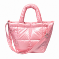 Shiny Solid Color Puffer Crossbody Bag 6W10BBG1806