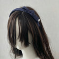 Cute Denim Bow Knot Non Slip Headband 6W6HBD366