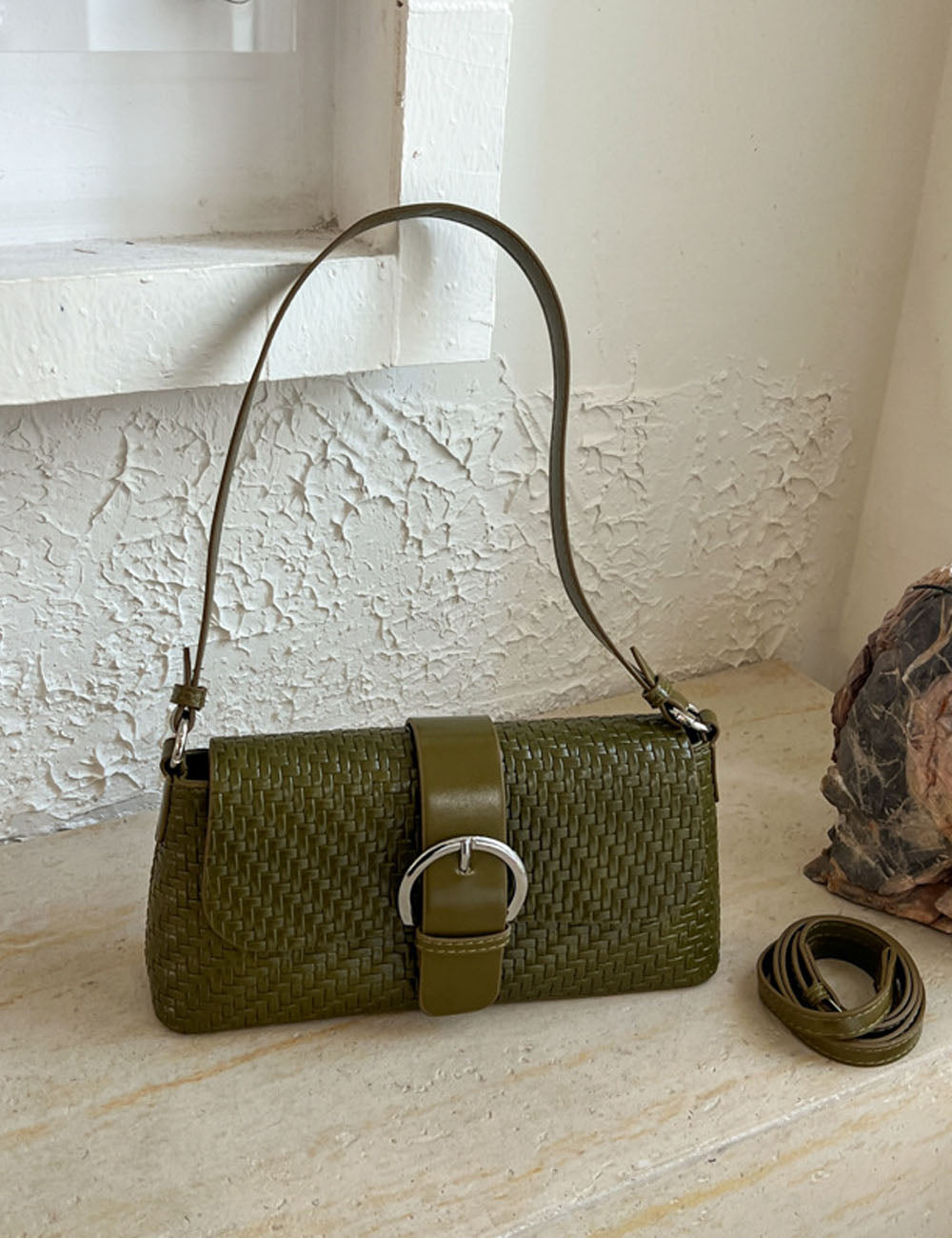 French Style Woven Underarm Shoulder Bag 6W10BBG1894